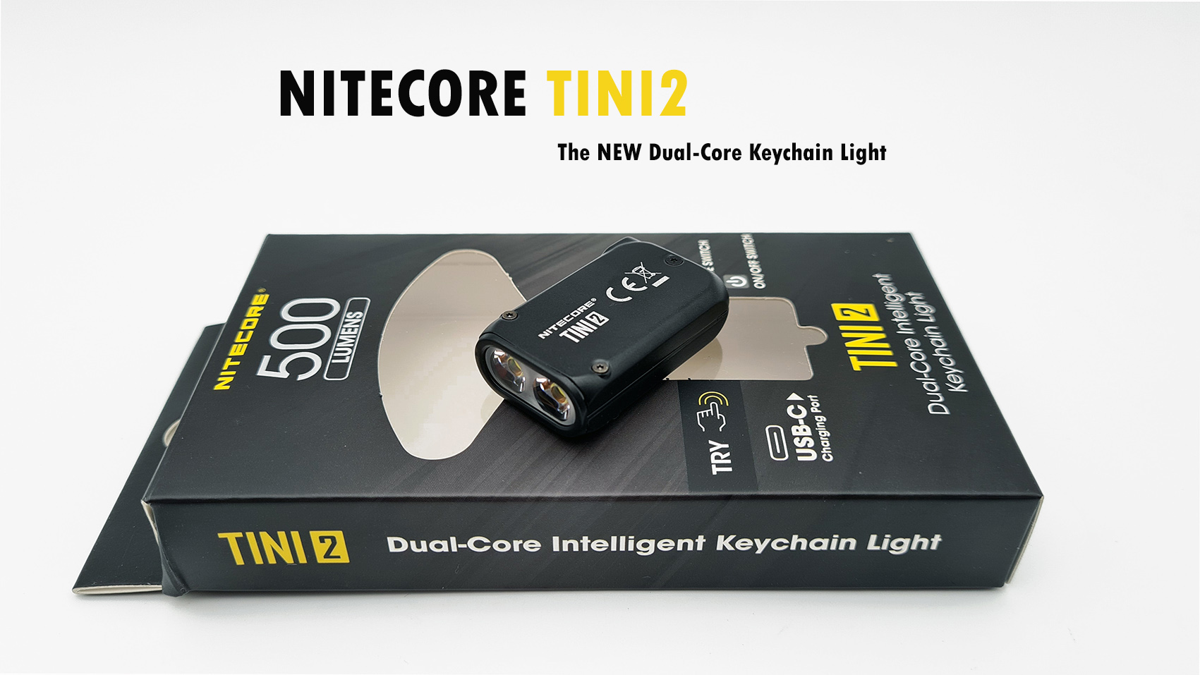 NITECORE TINI 2 Mini Torcia Led Display OLED Ricaricabile USB - In