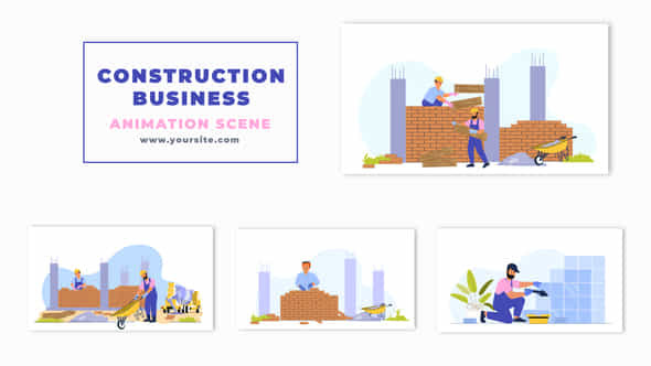 Construction labor Character - VideoHive 47276280