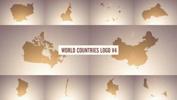 World Countries Logo - VideoHive 38956170