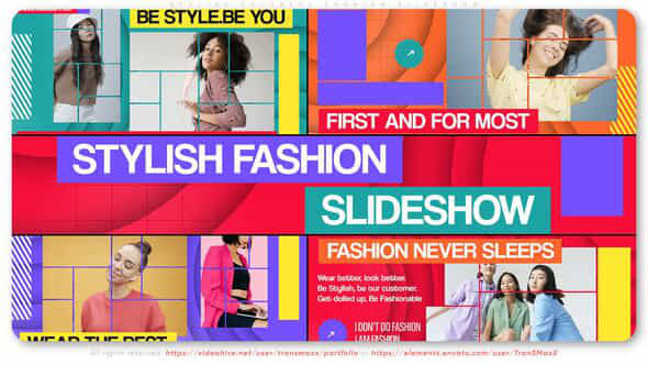 Stylish Colorful Fashion Slideshow - VideoHive 48997907