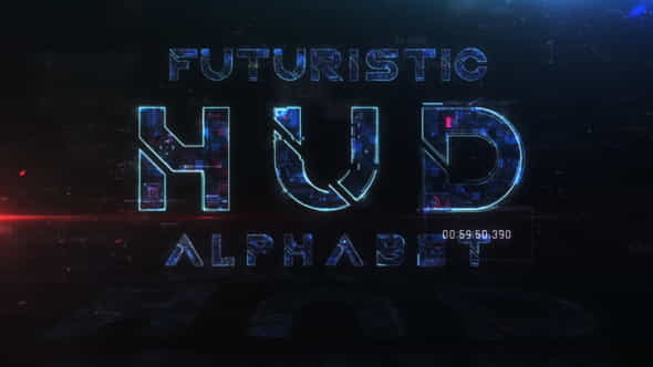 Futuristic HUD Alphabet - VideoHive 22745790
