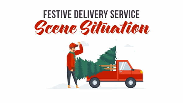 Festive delivery service - Explainer - VideoHive 29437352