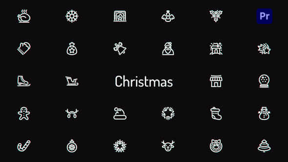 Christmas Icons - VideoHive 41875596