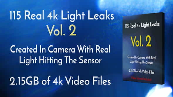115 Real 4k Light Leaks - VideoHive 18223495