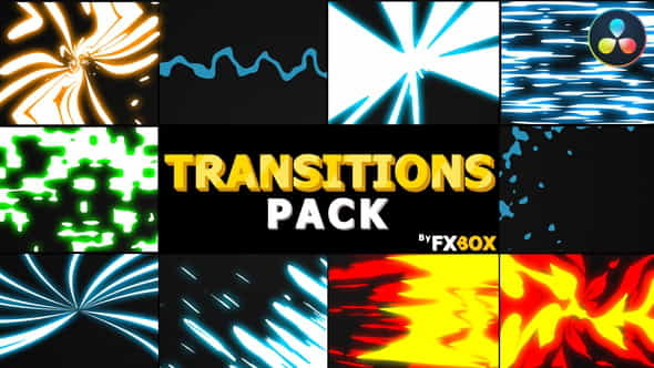 Dynamic Elemental Transitions | DaVinci - VideoHive 32079630