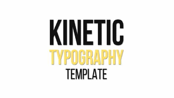 Kinetic Typography - VideoHive 17388750