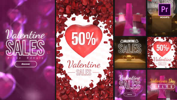 Valentine Sales Stories - VideoHive 35936285