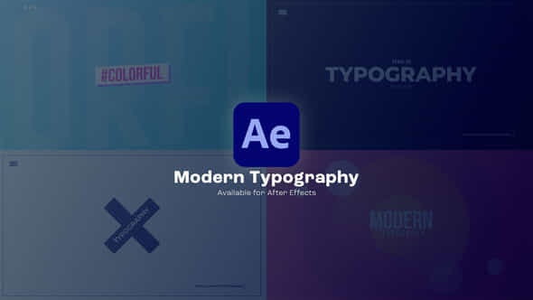 Modern Typography - VideoHive 47555371