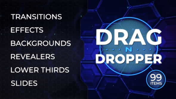 Drag-n-Dropper Motion Pack (Transitions Revealers - VideoHive 20260591