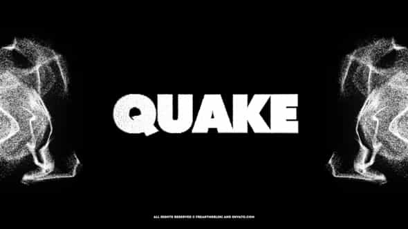 Quake! The Black Typography - VideoHive 23708113