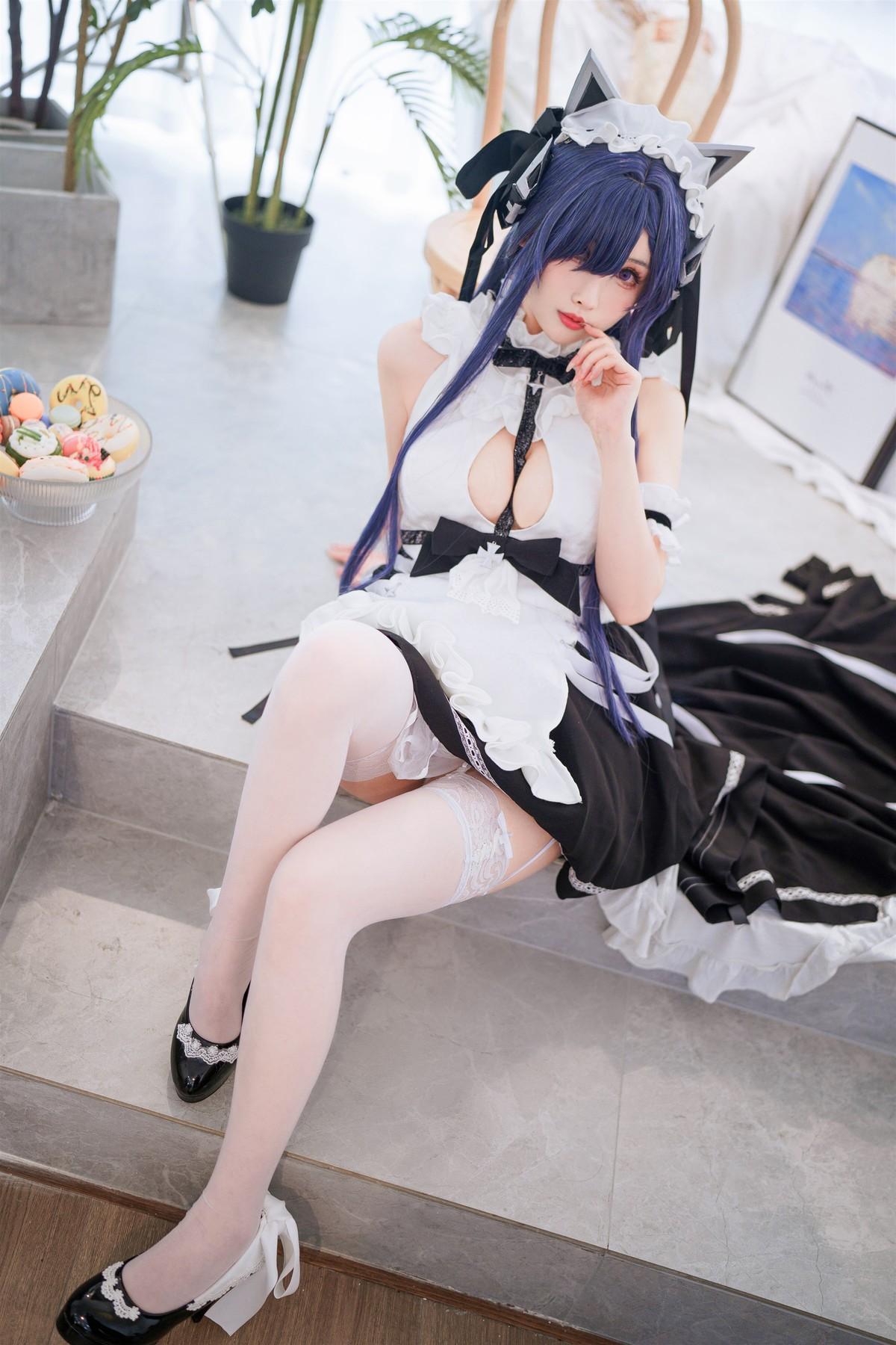 Cosplay rioko凉凉子 肉扣热热子 奥古斯特 女仆装(6)