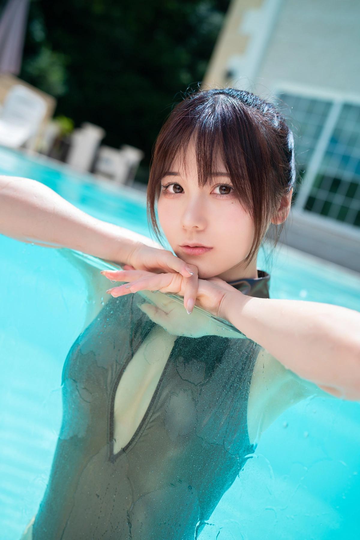 Kenken けんけんぱ, デジタル写真集 夕阳西下 竞泳泳装 Set.04(4)