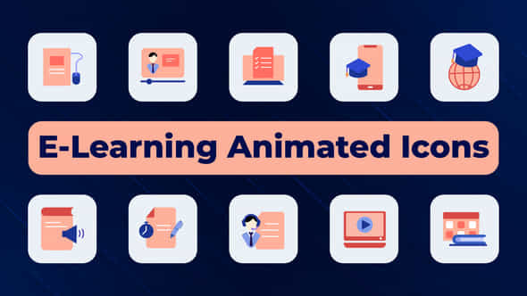 Elearning Animated Icons - VideoHive 50856878