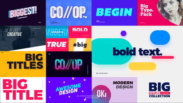 Big Bold Titles | FCPX - VideoHive 26661195