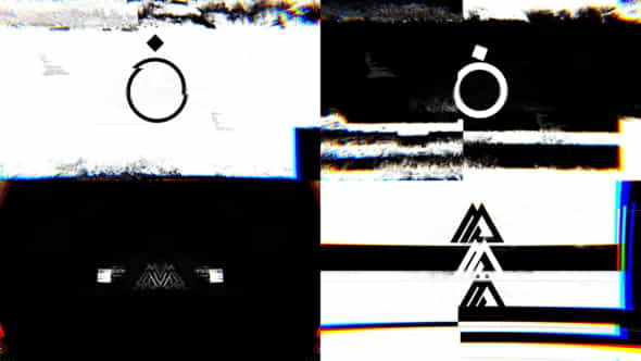 Glitch Shapes Logo | For - VideoHive 33376739
