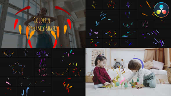 Colorful Dynamic Shapes - VideoHive 44916397