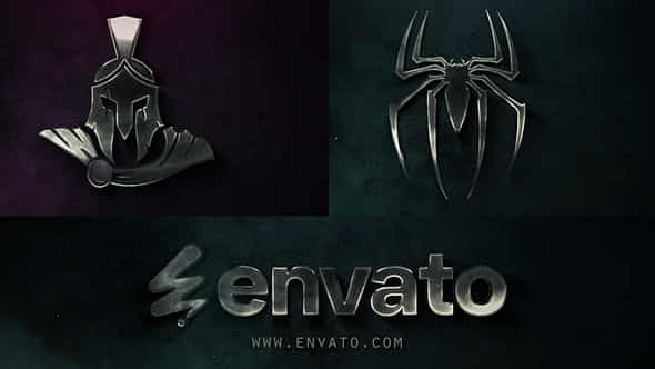 Dark Cinematic Metal Logo Intro - VideoHive 53646632