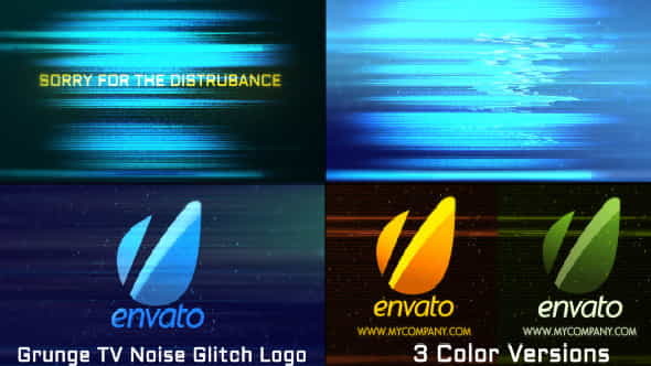 Glitch Noise Logo - VideoHive 5331781