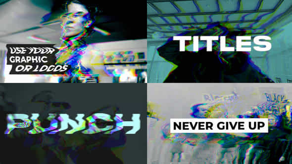 Punch Glitch Titles - VideoHive 46638074