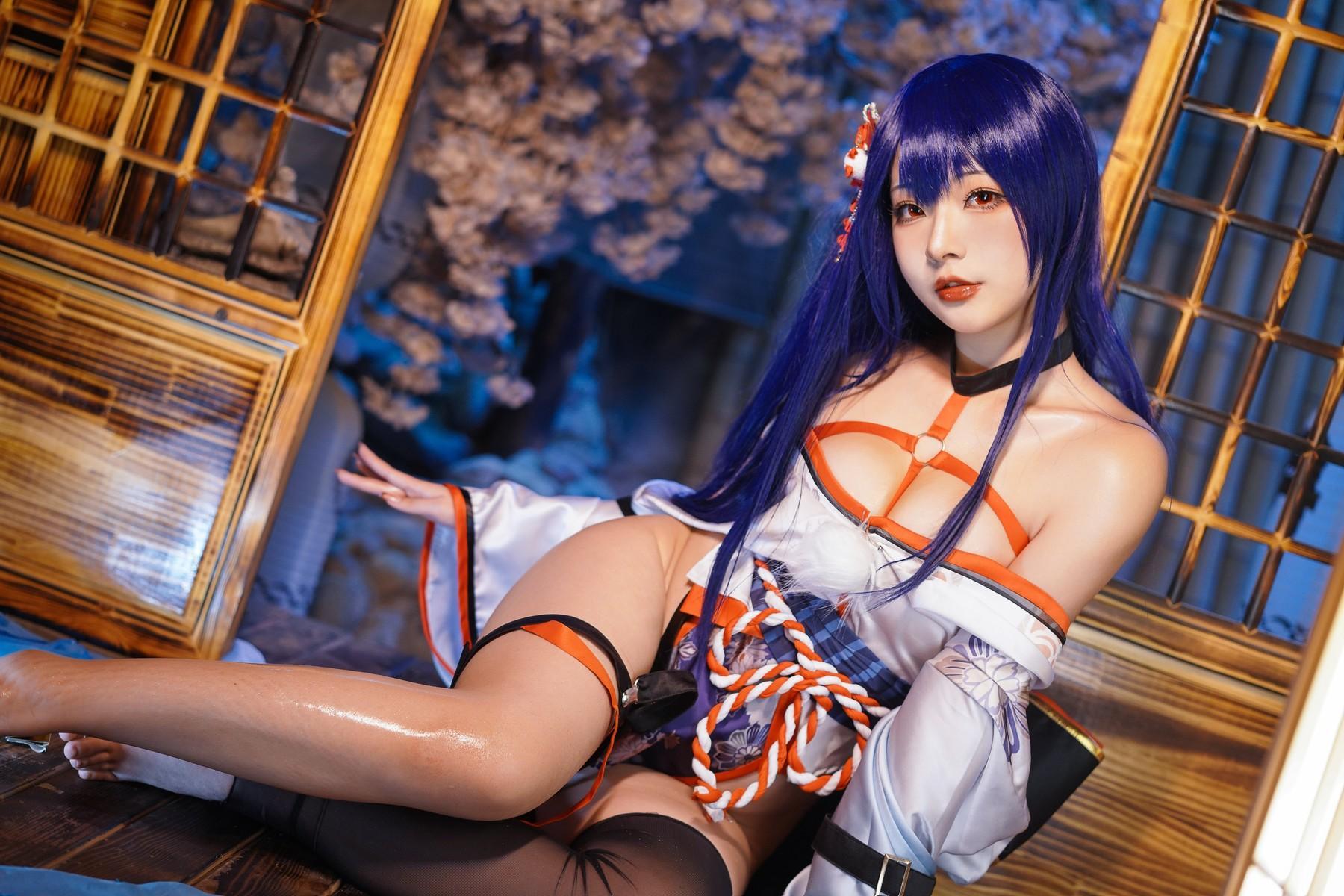 Cosplay Yuuhui玉汇 EroPhone Re 真子-和服抹油 Set.01(19)