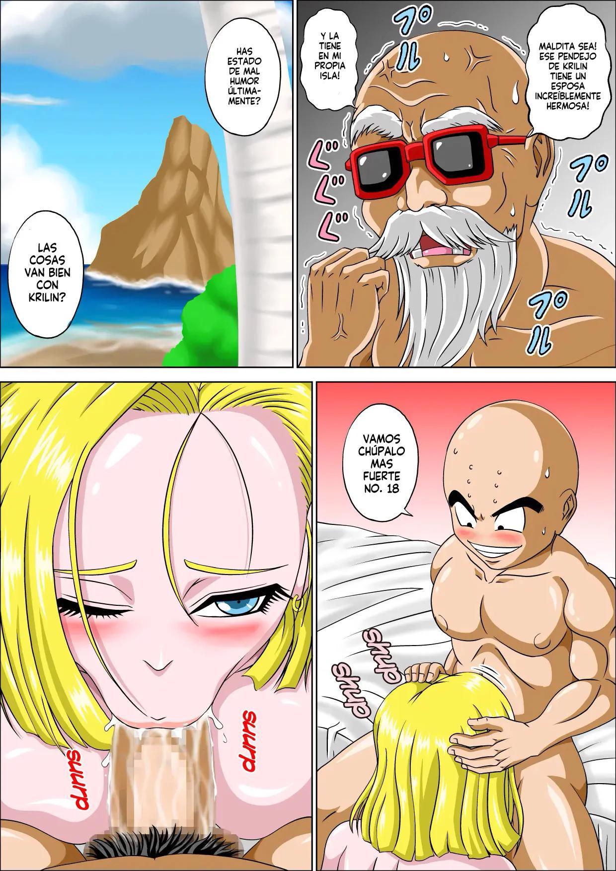 El maestro Roshi y la tentacion de la mujer casada (Dragon Ball Z) - 5