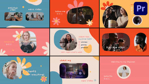 Youtube Scenes For Premiere Pro - VideoHive 53653352