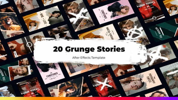 20 Urban Grunge Instagram Stories - VideoHive 34145889