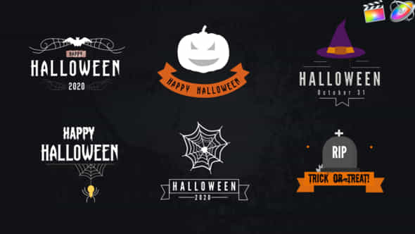 Halloween Titles Pack - VideoHive 28875051