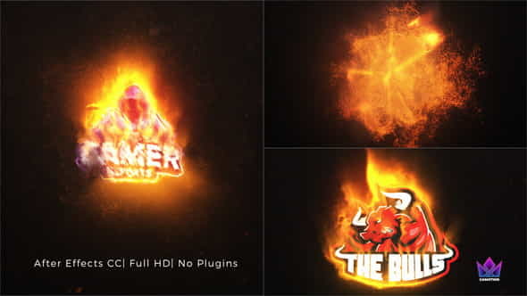 Particles Fire Logo - VideoHive 42646049