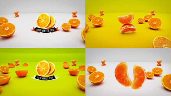 Cheerful Oranges Logo - VideoHive 46887843