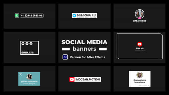 Social Media Banners - VideoHive 49881002