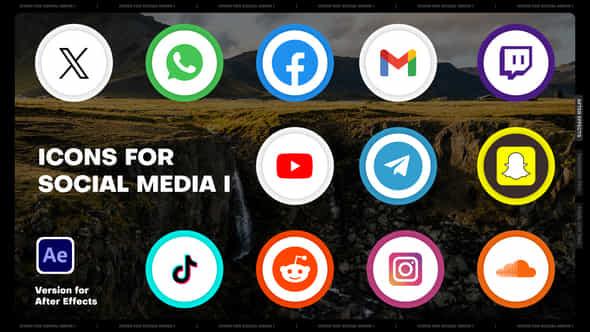 Icons For Social Media I - VideoHive 51915880