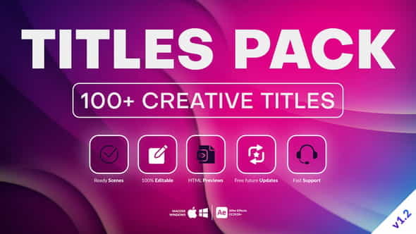 100+ Creative Titles - VideoHive 33559896