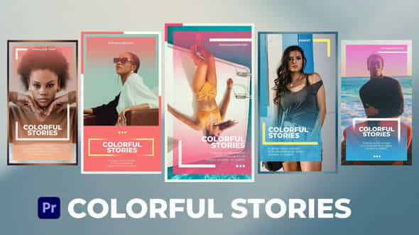 Colorful Stories For Premiere Pro - VideoHive 53147012