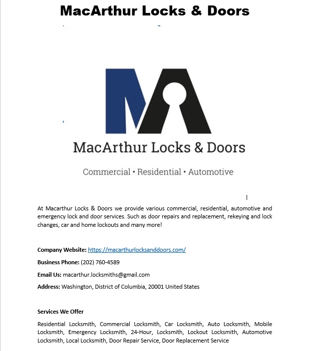   MacArthur Lock & Doors Arlington, VA