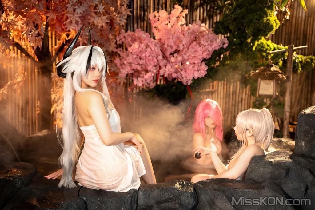 Coser@小瑶幺幺 & 九言 & 喜茶苍苍子: 碧蓝 温泉之旅 (66 photos)(5)