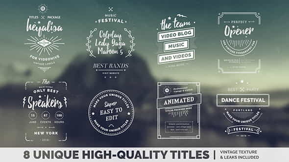 Vintage Titles - VideoHive 16935456