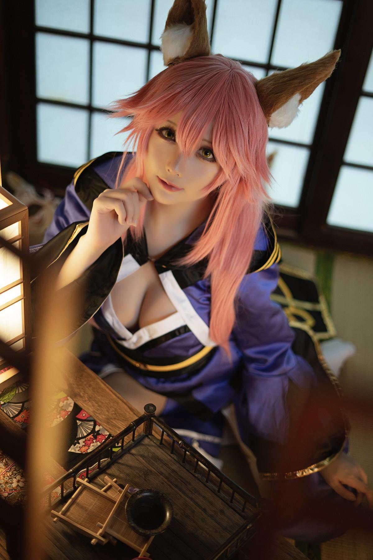 Cosplay 星之迟迟Hoshilily 玉藻前忠犬蓄势待发(15)