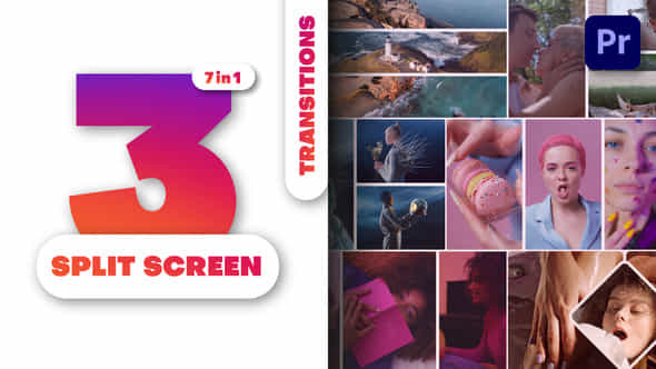 Multiscreen Transitions 3 Split Screen Vol 01 - VideoHive 49409706