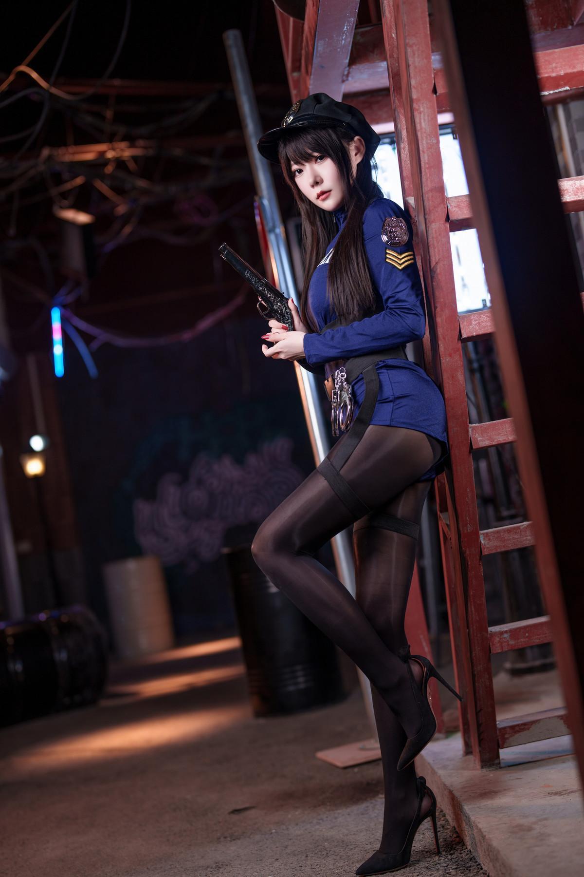 Cosplay 香草喵露露 女警(4)