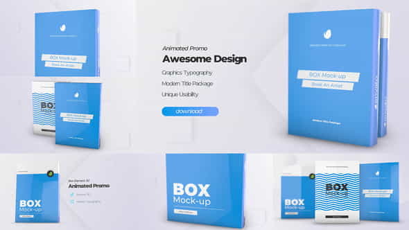 Box Product Pack Mockup - - VideoHive 24824190