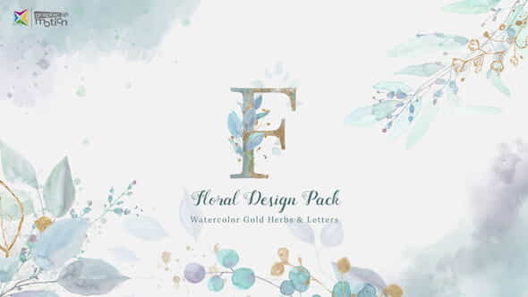 Floral Watercolor Design Pack - VideoHive 27021174