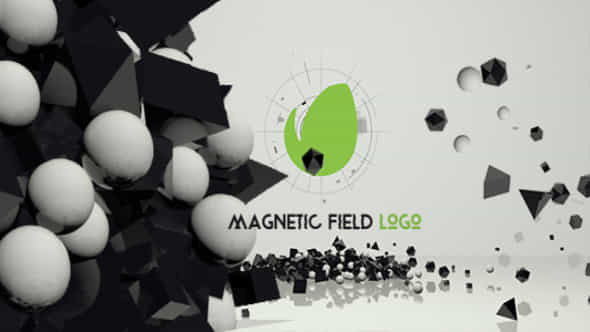 Magnetic Field Logo - VideoHive 14914386