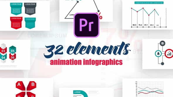 Infographics Vol.15 for Premiere Pro - VideoHive 26466215