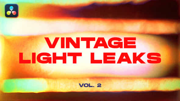 Vintage Light Leaks Transitions Vol 2 Davinci Resolve - VideoHive 48837637