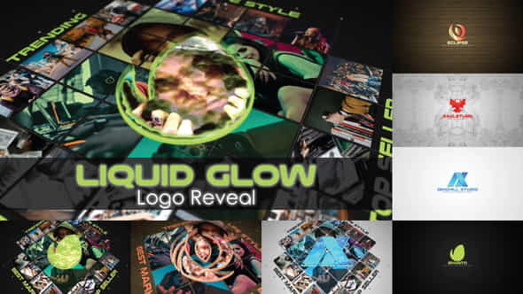 Liquid Glow Logo Reveal - VideoHive 28283675