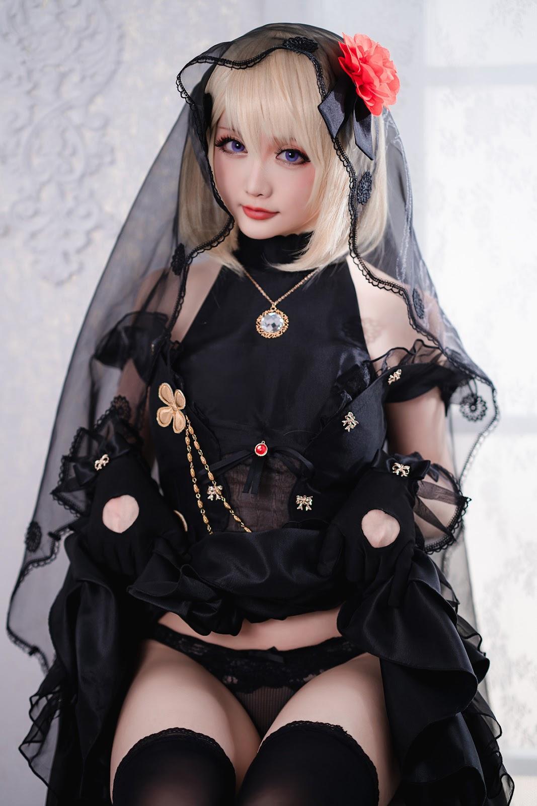 Cosplay 星之迟迟Hoshilily Z23婚纱(26)