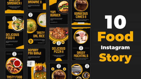 Food Promo Stories - VideoHive 34916616