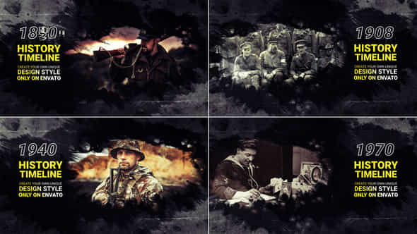 History Timeline Documentary History Slideshow - VideoHive 56381425