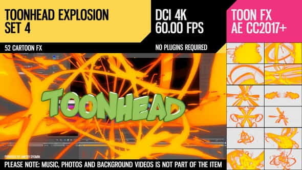 Toonhead (Explosion FX Set 4) - VideoHive 26223753